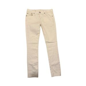R13 Low Skinny White Jeans Women Size 25 Made in Italy